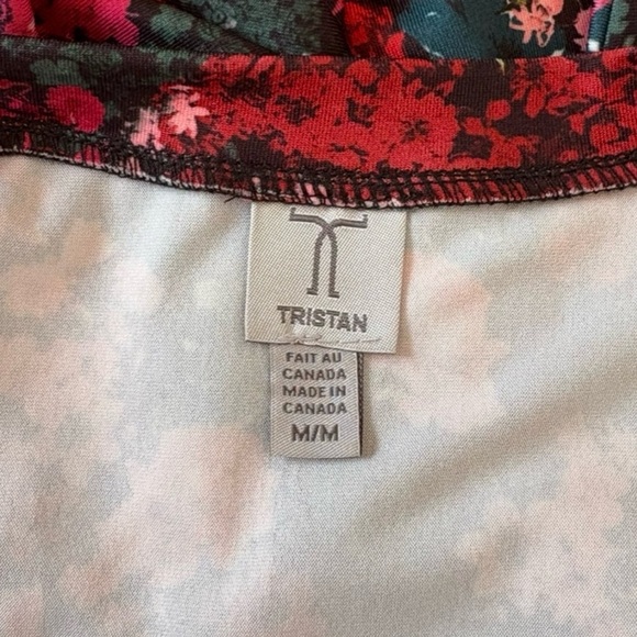 Tristan, Floral Pattern Ultra-Soft Dress, Medium, Pink, Green, Red 🌸 - Picture 5 of 11
